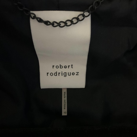 ROBERT RODRIGUEZ Black Rose Petal Ruffle Blazer Jacket - NWT - Picture 10 of 14